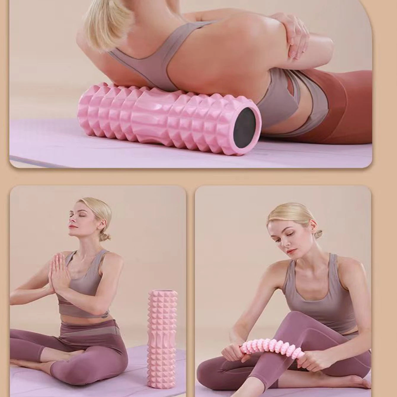 45cm Yoga Foam Roller & Massage Block